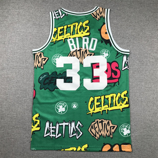 Celtics #33 Graffiti Jersey