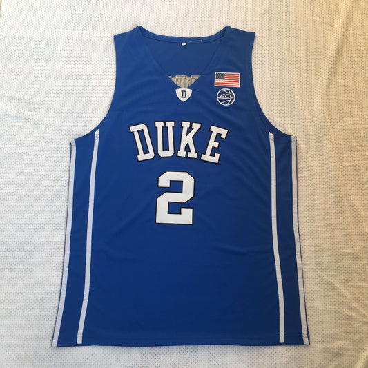 NCAA Duke University No. 2 Cam Reddish Blue Embroidered Jersey