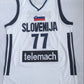 Euroleague national team No. 77 Luka Doncic white embroidered jersey