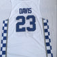 NCAA University of Kentucky No. 23 Davis White University Embroidered Jersey