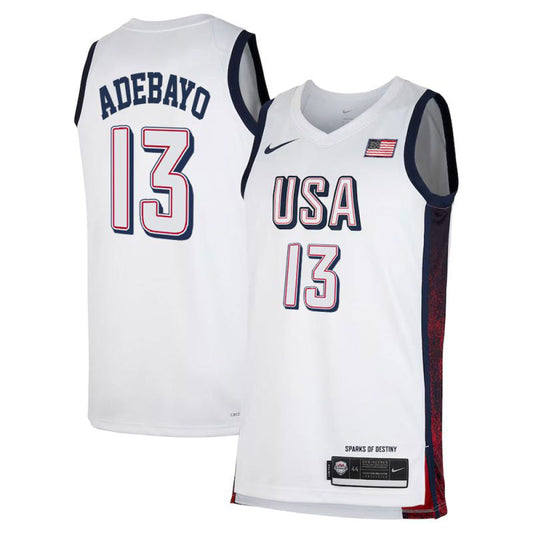 Bam Adebayo Team USA 2024 Olympics Jersey