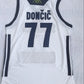 Euroleague national team No. 77 Luka Doncic white embroidered jersey