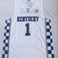 NCAA Kentucky No. 1 Booker White University Embroidered Jersey