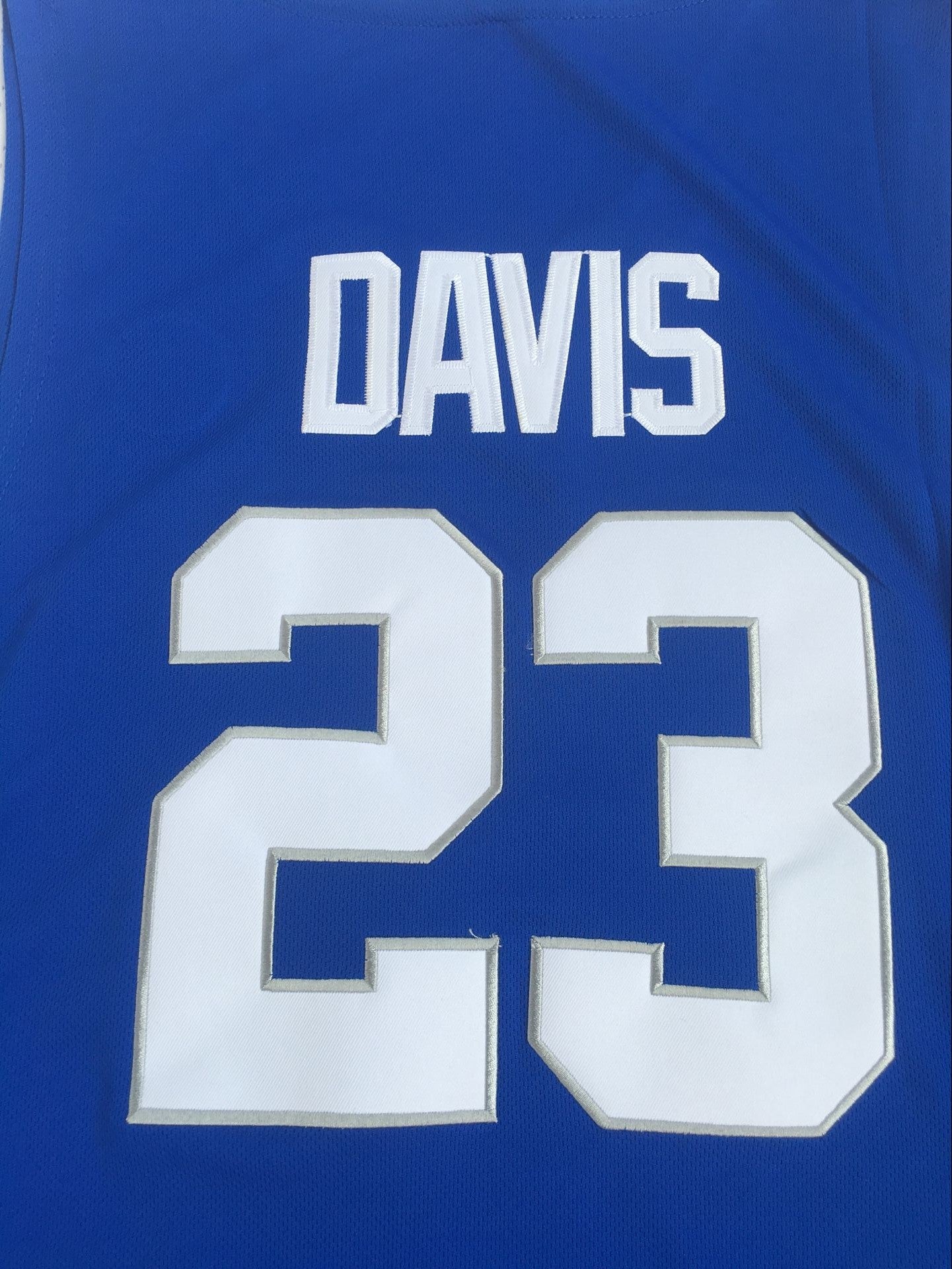 NCAA University of Kentucky No. 23 Davis Blue University Embroidered Jersey