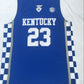 NCAA University of Kentucky No. 23 Davis Blue University Embroidered Jersey