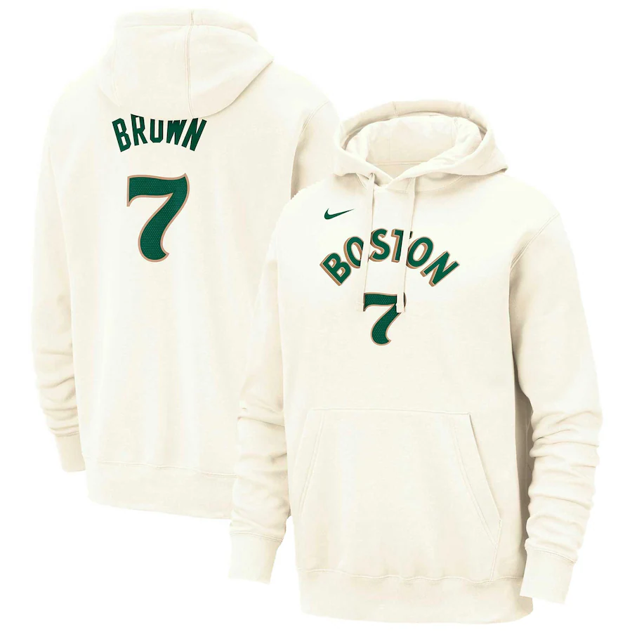 JAYLEN BROWN  CITY EDITION NAME AND NUMBER HOOD