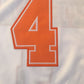 NCAA University of Texas No. 4 Bamba white embroidered jersey