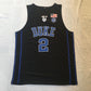 NCAA Duke University No. 2 Cam Reddish Black Embroidered Jersey