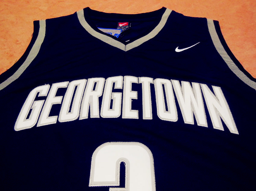 NCAA Allen Iverson No. 3 Georgetown University Edition Basketball Uniform Dark Blue