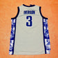 NCAA Allen Iverson No. 3 Georgetown University Edition Basketball Uniform Gray