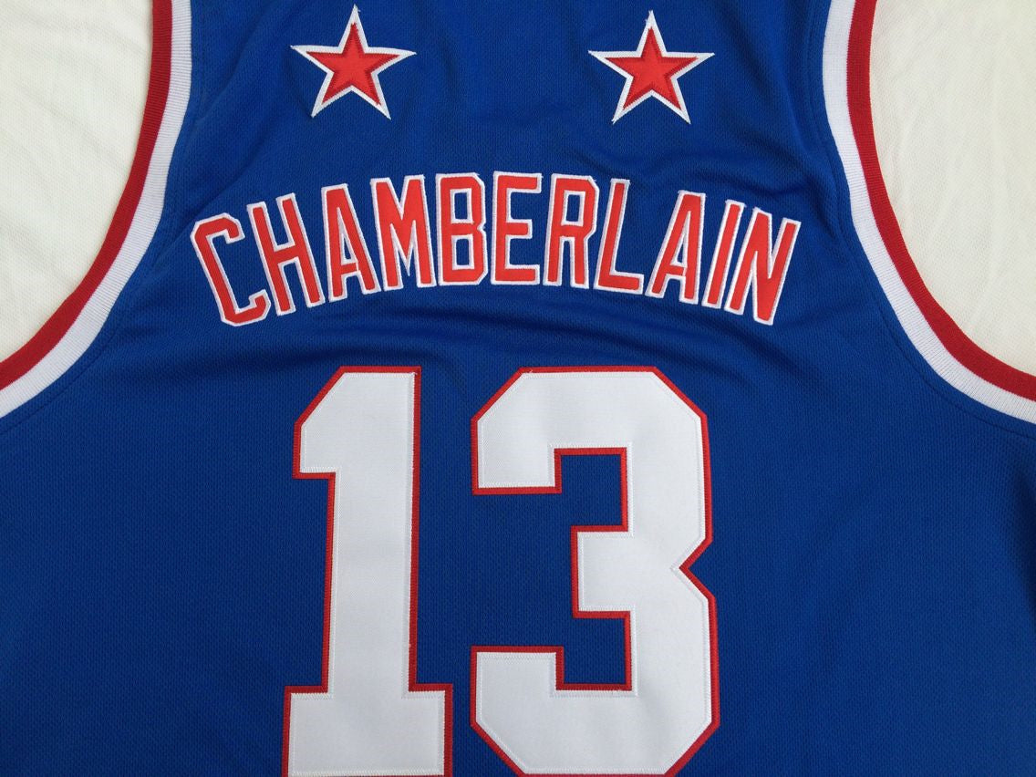 Harlem Basketball Team Wilt Chamberlain No. 13 Blue Jersey