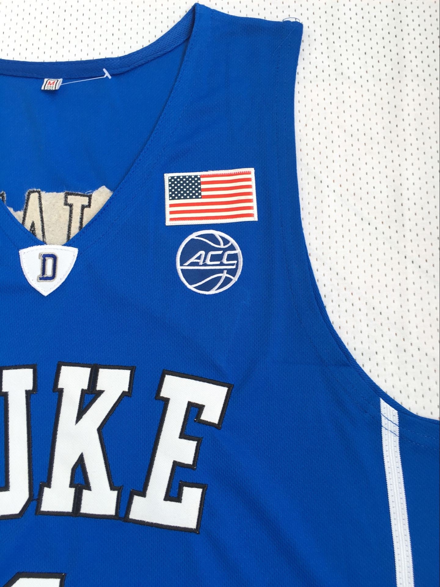 NCAA Duke University No. 1 Zion Williamson Blue Embroidered Jersey