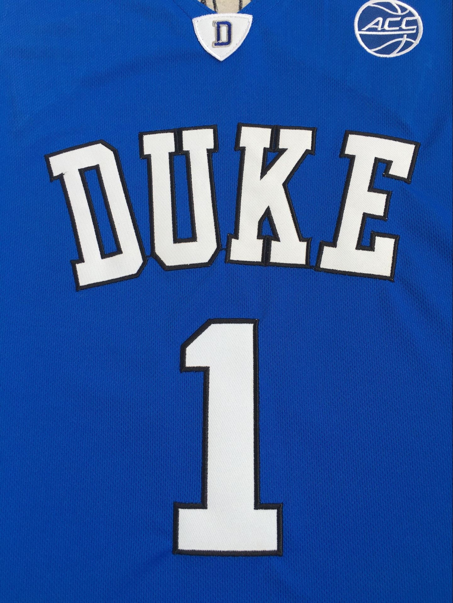 NCAA Duke University No. 1 Zion Williamson Blue Embroidered Jersey