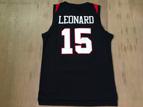 NCAA College Edition No. 15 Kawhi Leonard Black Jersey