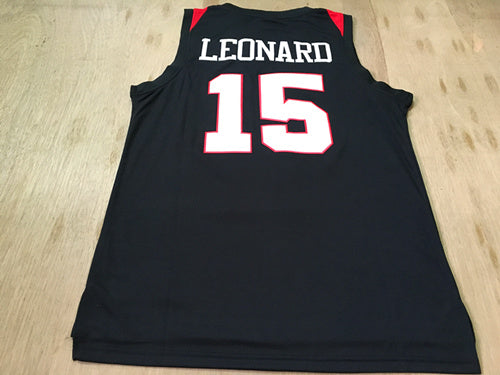 NCAA College Edition No. 15 Kawhi Leonard Black Jersey