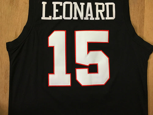 NCAA College Edition No. 15 Kawhi Leonard Black Jersey