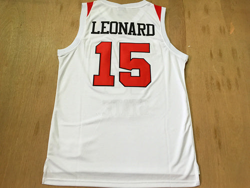 NCAA College Edition No. 15 Kawhi Leonard White Jersey