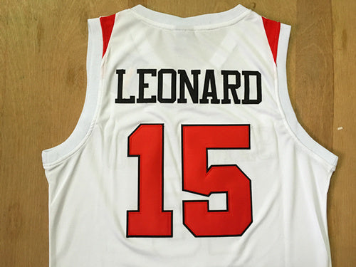 NCAA College Edition No. 15 Kawhi Leonard White Jersey