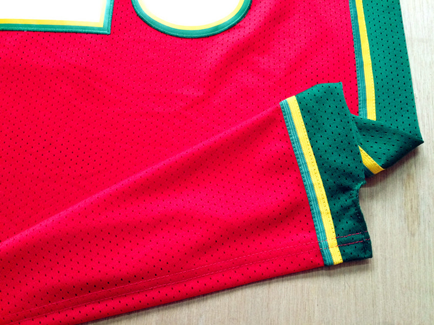 SuperSonics No. 20 Gloves Gary Payton Red 97-98 Classic Retro Premium Mesh Fan Edition Jersey