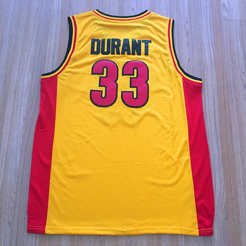 Durant High School Edition No. 33 Yellow Premium Mesh