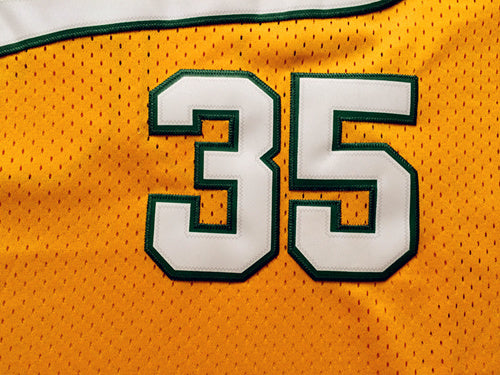 SuperSonics No. 35 Durant Retro Yellow Premium Mesh