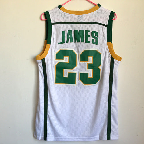 James High School No. 23 White Premium Mesh Jersey