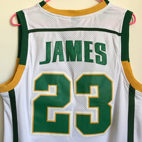 James High School No. 23 White Premium Mesh Jersey