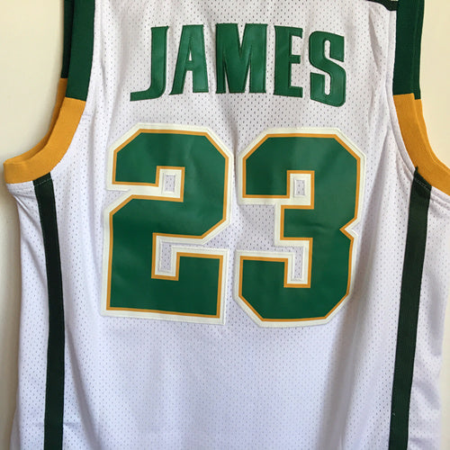 James High School No. 23 White Premium Mesh Jersey