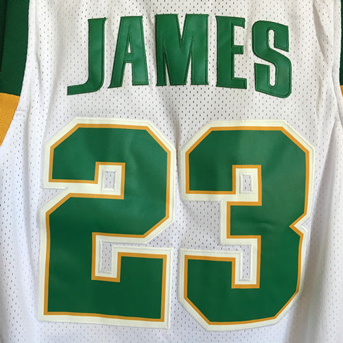 James High School No. 23 White Premium Mesh Jersey