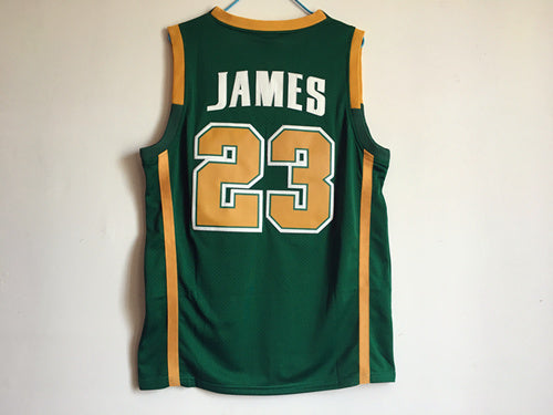 James High School No. 23 Green Premium Mesh Jersey