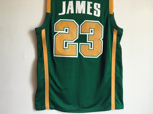 James High School No. 23 Green Premium Mesh Jersey