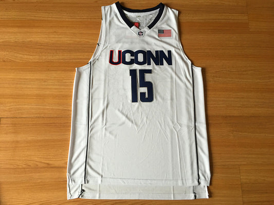 NCAA University of Connecticut No. 15 Kemba Walker White Jersey