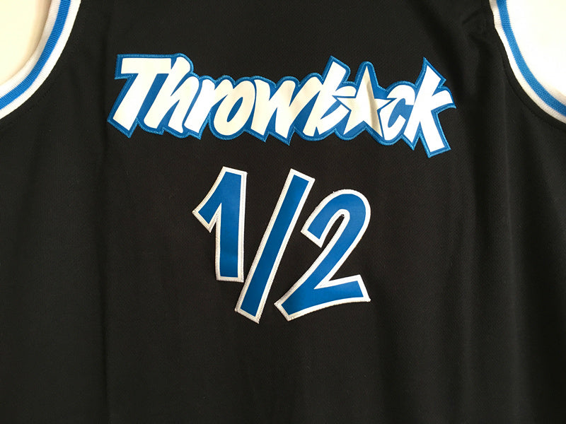 Penny Hardaway 1/2 Black Embroidered Jersey