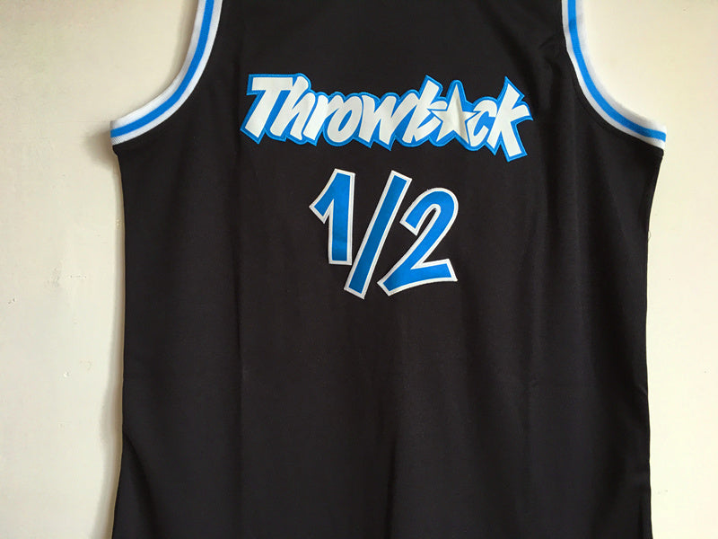 Penny Hardaway 1/2 Black Embroidered Jersey