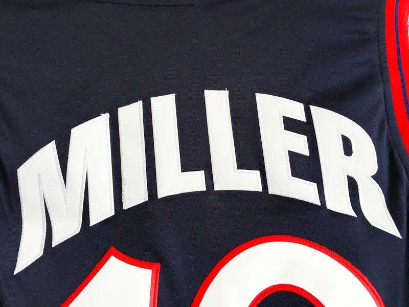 1996 Atlanta Olympics Team USA dream third Reggie Miller USA No. 10 dark blue embroidered jersey