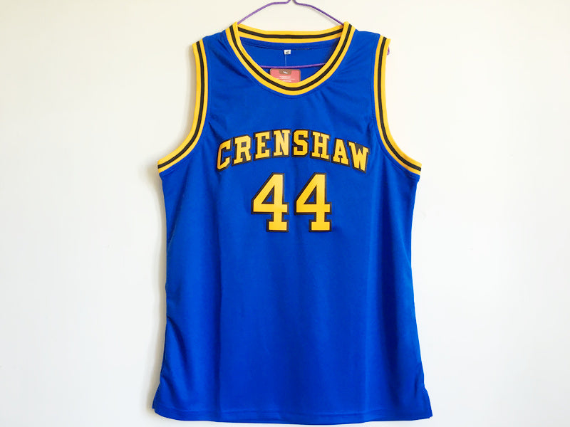 Kobe Bryant Terry Hightower 44 Crenshaw High School Blue Basketball Jersey Moesha