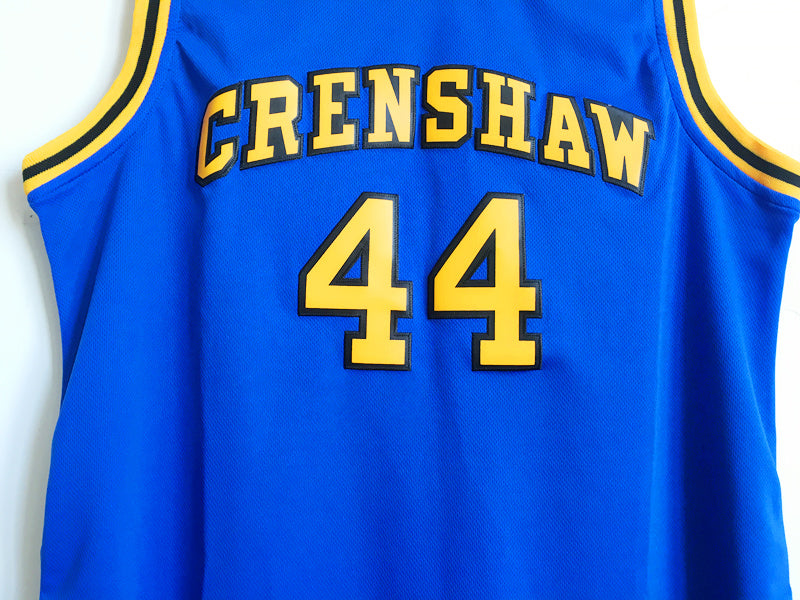 Kobe Bryant Terry Hightower 44 Crenshaw High School Blue Basketball Jersey Moesha