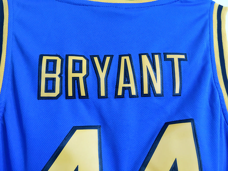 Kobe Bryant Terry Hightower 44 Crenshaw High School Blue Basketball Jersey Moesha