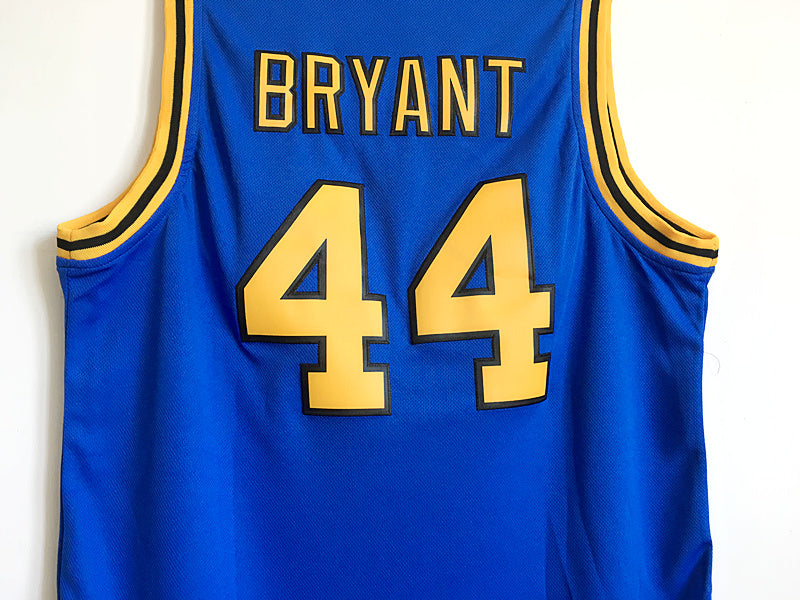 Kobe Bryant Terry Hightower 44 Crenshaw High School Blue Basketball Jersey Moesha