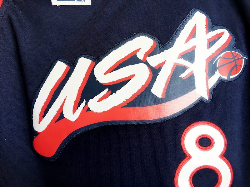 1996 Atlanta Olympics Team USA Dream 3 USA Nr. 8 Pippen Dunkelblaues besticktes Trikot