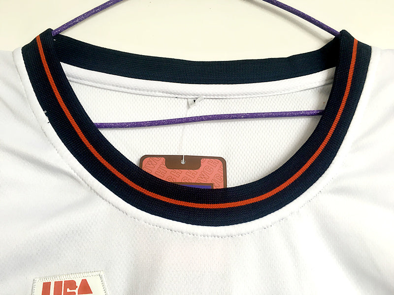 1996 Atlanta Olympics Team USA Dream Third Karl Malone USA Nr. 11 weiß besticktes Trikot