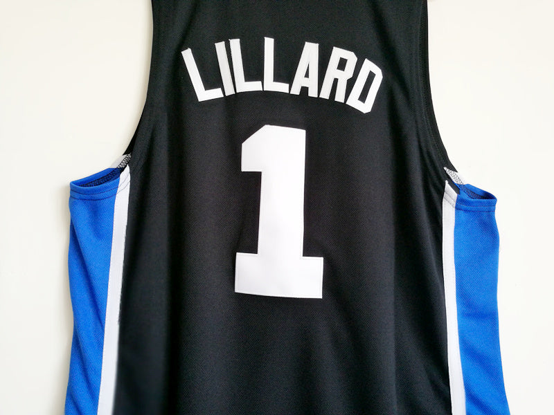 NCAA Weber State University Lillard No. 1 black jersey