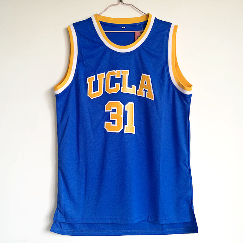 NCAA UCLA No. 31 Miller blue embroidered basketball jersey