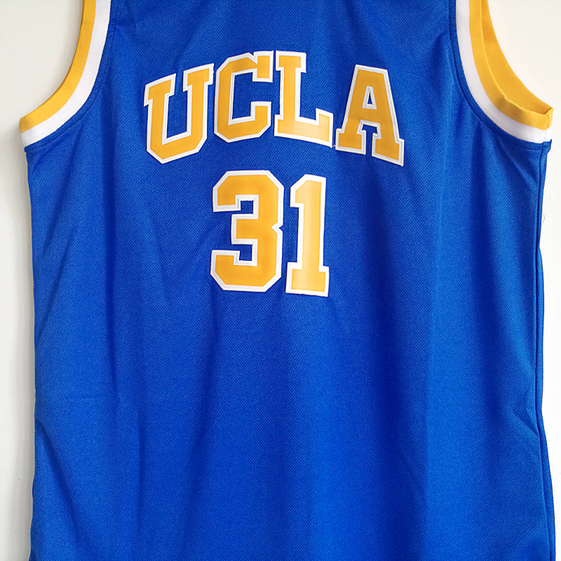 NCAA UCLA No. 31 Miller blue embroidered basketball jersey