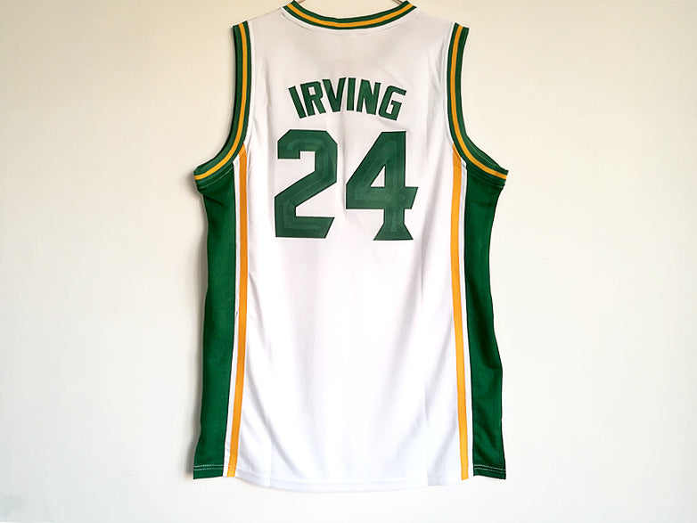 Kyrie Irving No. 24 St. Patrick's High School White Embroidered Jersey