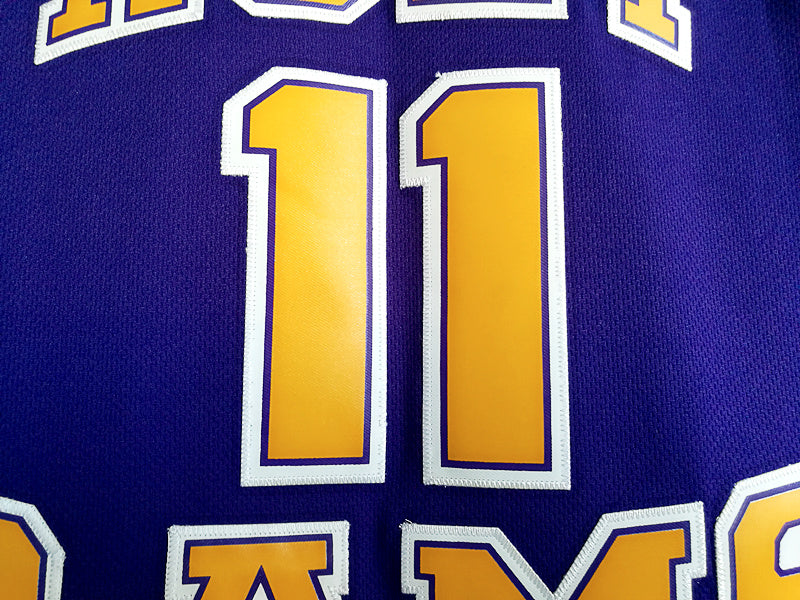 John Wall High School No. 11 Purple Embroidered Jersey