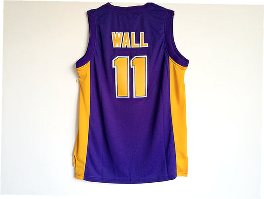 John Wall High School No. 11 Purple Embroidered Jersey