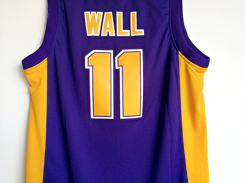 John Wall High School No. 11 Purple Embroidered Jersey