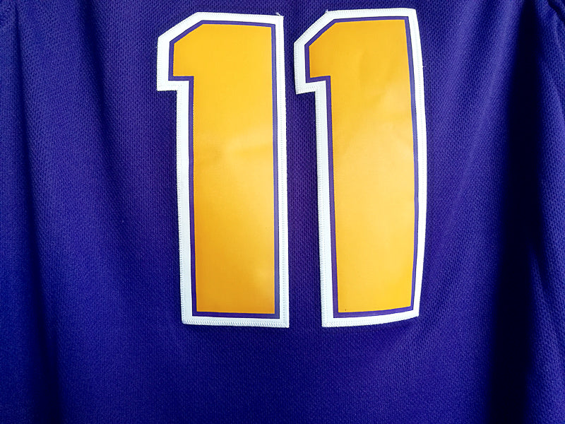 John Wall High School No. 11 Purple Embroidered Jersey