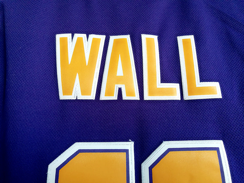 John Wall High School No. 11 Purple Embroidered Jersey